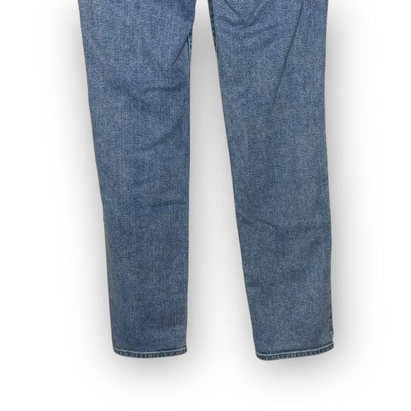 Express Slim Straight Jeans Denim Mid Rise Light Distressed Wash Mens Size 30x32 - Picture 6 of 10